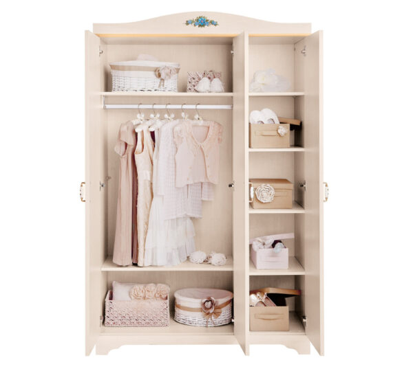 FLOWER 3 DOORS WARDROBE